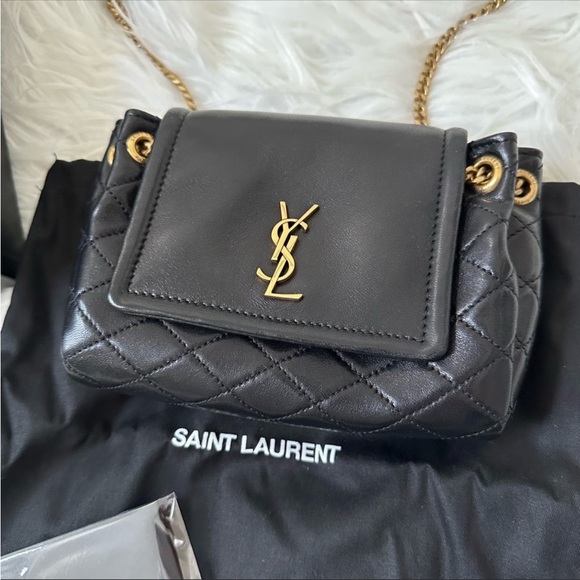 Saint Laurent Bags Ysl Mini Nolita Crossbody And Shoulder Bag Black Saint Laurent 0